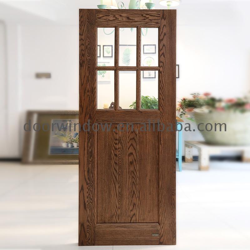High Quality Wholesale Custom Cheap sliding barn door cost slab entry with glass - Doorwin Group Windows & Doors