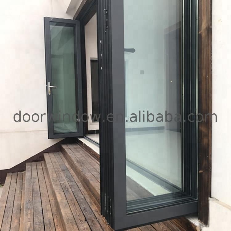 Hinge folding door high quality design grill glass by Doorwin on Alibaba - Doorwin Group Windows & Doors