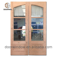 Hinge glass door half glass door glass insert wood interior door - Doorwin Group Windows & Doors