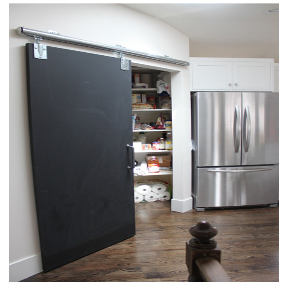 Hot Sale 100% Red Oak Wood Black Board Barn Doorby Doorwin - Doorwin Group Windows & Doors