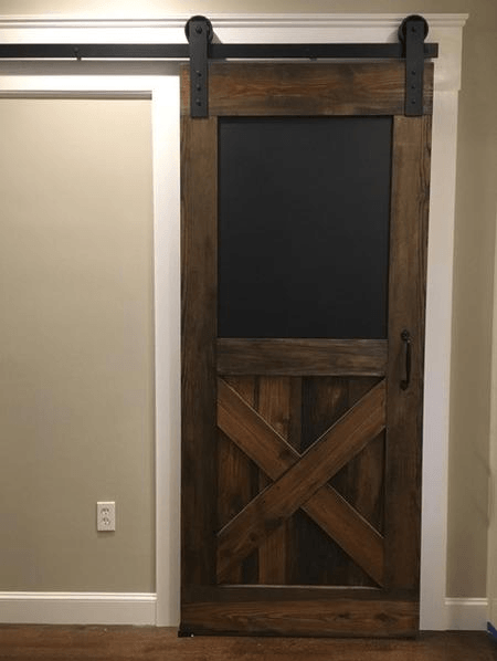 Hot Sale 100% Red Oak Wood Black Board Barn Doorby Doorwin — product image 4