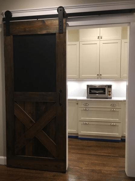 Hot Sale 100% Red Oak Wood Black Board Barn Doorby Doorwin — product image 6