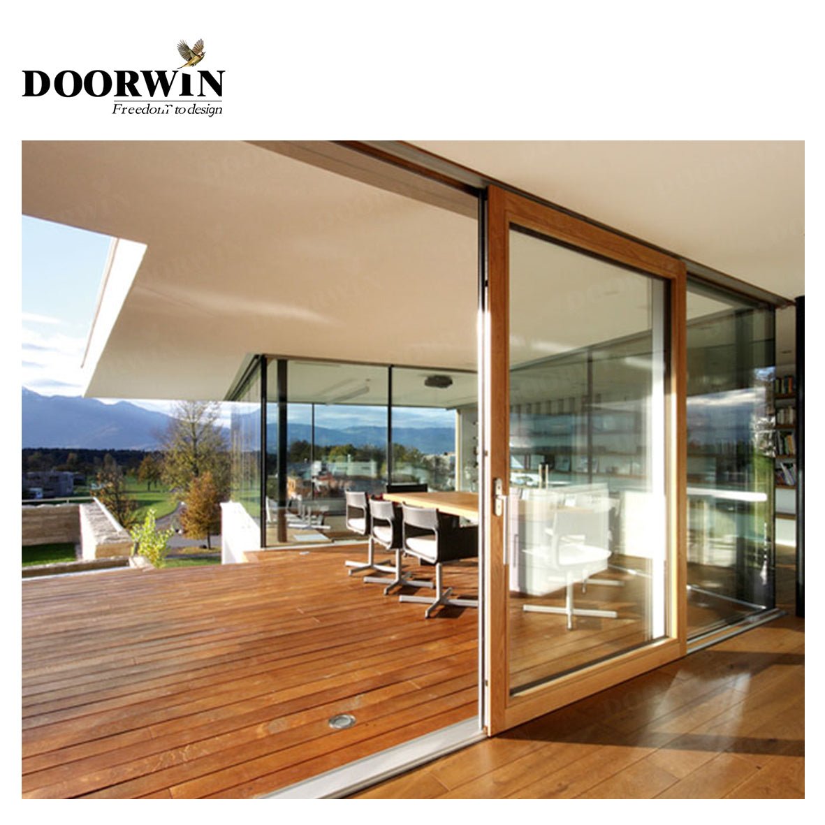Hot sale Customized Size Aluminum Clad Solid Wood Gliding Window, Aluminum Wood Sliding Frame Window by Wooden Aluminium Window Company - China Aluminum Horizontal Sliding Window, Aluminium Sliding Glass Window — product image 5