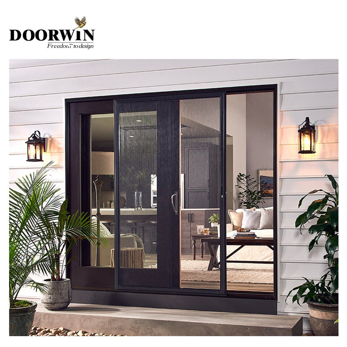 Hot sale Customized Size Aluminum Clad Solid Wood Gliding Window, Aluminum Wood Sliding Frame Window by Wooden Aluminium Window Company - China Aluminum Horizontal Sliding Window, Aluminium Sliding Glass Window - Doorwin Group Windows & Doors