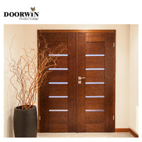 Hot sale doors DOORWIN Wooden entry doors double panel design catalogue by Doorwin — thumbnail 1