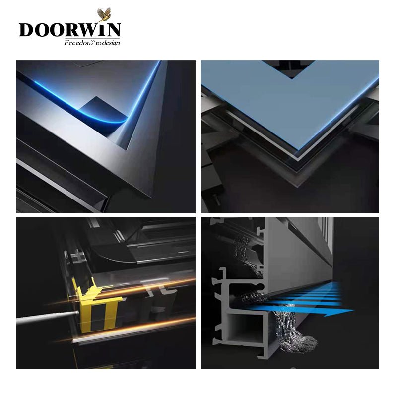 Hot sale high quality aluminum window low-e double  glass 100% customized design casement window — product image 6