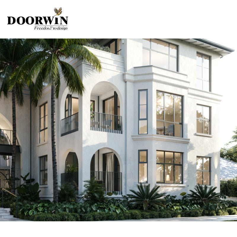 Hot sale high quality aluminum window low-e double  glass 100% customized design casement window — product image 2