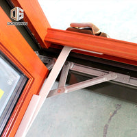 hot sales American style casement red oak wood with powder coated aluminum cladding crank open window — thumbnail 37
