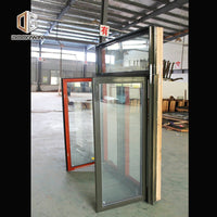 hot sales American style casement red oak wood with powder coated aluminum cladding crank open window — thumbnail 22