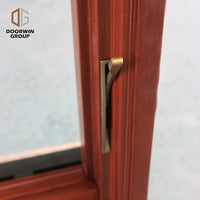 hot sales American style casement red oak wood with powder coated aluminum cladding crank open window — thumbnail 26