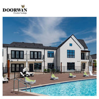 Hot sales European standard custom made  big large glass french aluminum windows triple glazed windows — thumbnail 1