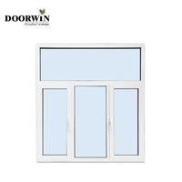 Hot sales European standard custom made  big large glass french aluminum windows triple glazed windows — thumbnail 4