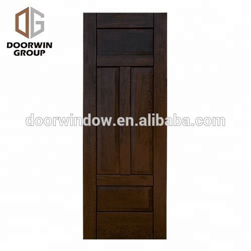 hot sell usa hand carved teak wood doors exterior front doors knotty alder pine larch single entrance wood door entry by Doorwin - Doorwin Group Windows & Doors
