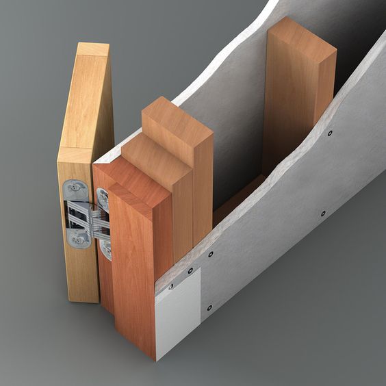 house gate designs customized interior wooden door invisible doorby Doorwin — product image 4