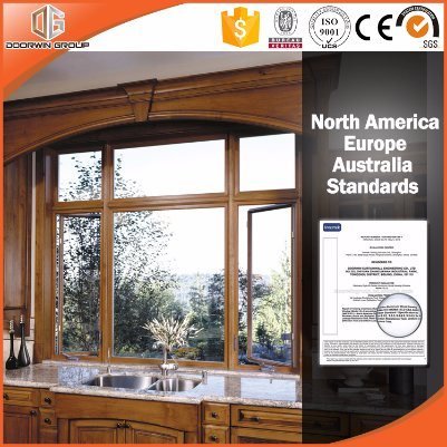 Install Easily Popular Aluminum-Clad Wood Window with Oak Wood Glass Window - China Aluminum Window, Window — product image 0