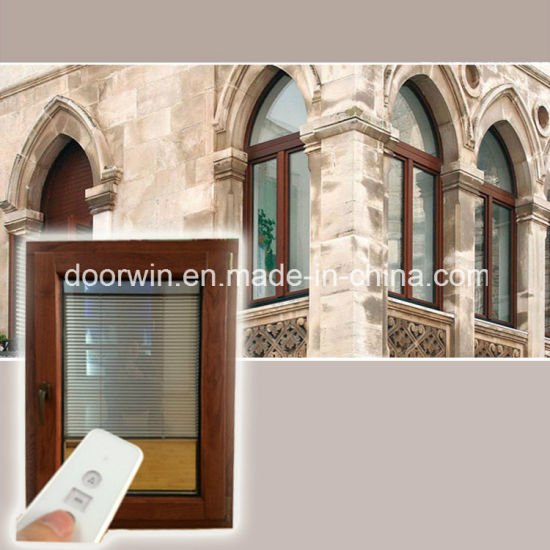 Integral Blinds Tilt Window, Aluminum Clad Wood Casement Window Built-in Blinds Tilt and Turn Window Afghan Client - China Aluminum Window, Wood Aluminum Window — product image 0