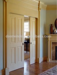 Interior curved wooden door soft close door sliding pocket door from Doorwin by Doorwin — thumbnail 3
