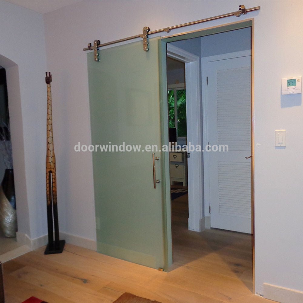 Interior triple glass sliding Barn Doors With Hardware by Doorwin - Doorwin Group Windows & Doors