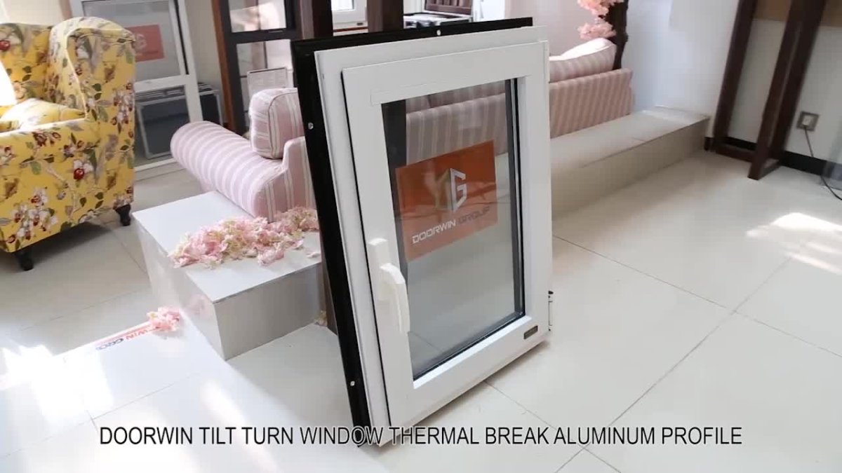 interior white exterior black Doors and windows aluminum commercial window frames - Doorwin Group Windows & Doors