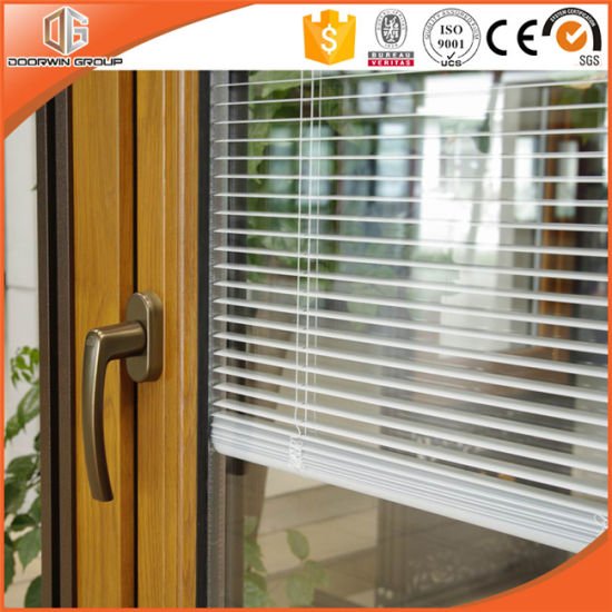Irregular Grille Beautiful View Effects Glass Patio Door, Customized Size Aluminum Clading Solid Wood Lift Sliding Door - China Wood Door, Solid Wood Door - Doorwin Group Windows & Doors
