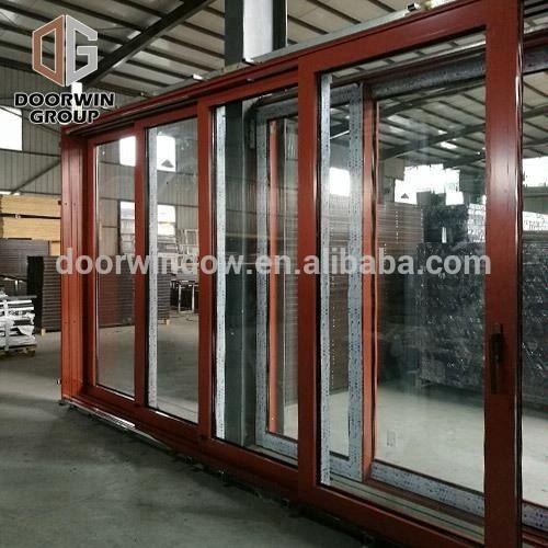 LA popular garden 6 panels thermal break aluminum sliding rail door tempered glass sliding door with lock by Doorwin — product image 5