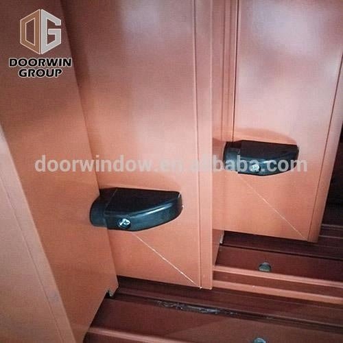 LA popular garden 6 panels thermal break aluminum sliding rail door tempered glass sliding door with lock by Doorwin — product image 4
