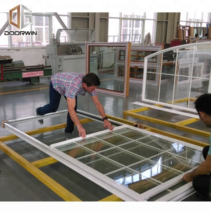 Large high quality top hung window with chemically toughened glass by Doorwin — product image 4