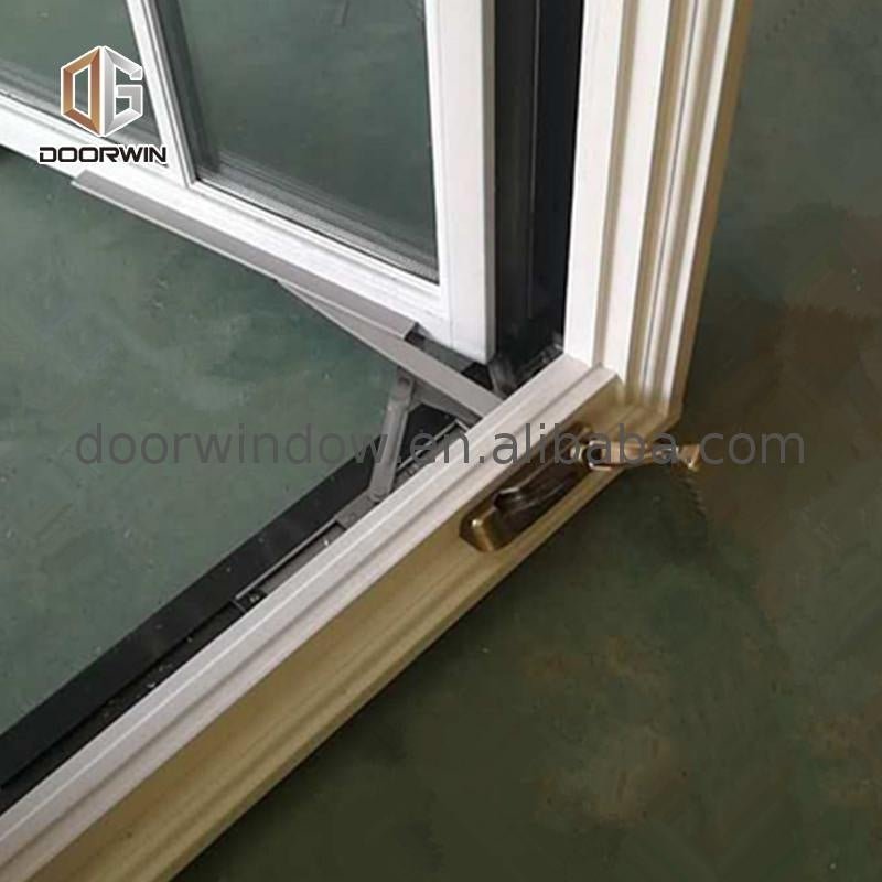Las Angels oak wood timber low-e glass crank casement window with grille inserts by Doorwin - Doorwin Group Windows & Doors