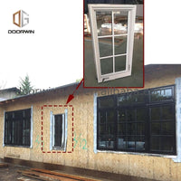 Las Angels oak wood timber low-e glass crank casement window with grille inserts by Doorwin on Alibaba — thumbnail 1
