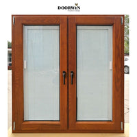 Latest Design Two Ways Opening Aluminium Tilt And Turn Casement Glass aluminium wood Windows — thumbnail 2