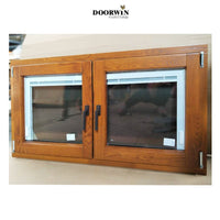 Latest Design Two Ways Opening Aluminium Tilt And Turn Casement Glass aluminium wood Windows — thumbnail 3