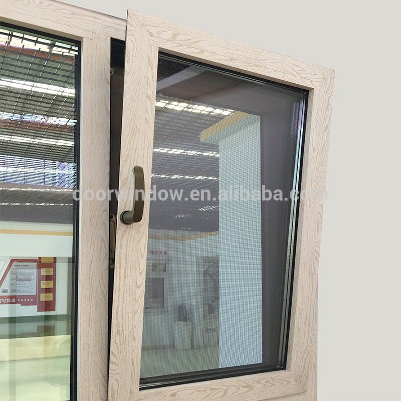 Latest design two window sashes the main window tilt and swung inwards with 304 stainless steel screen and concealed hingesby Doorwin - Doorwin Group Windows & Doors