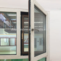Latest design two window sashes the main window tilt and swung inwards with 304 stainless steel screen and concealed hingesby Doorwin — thumbnail 1