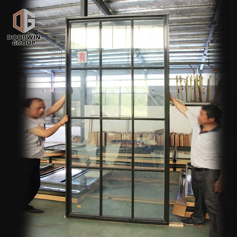 Latest window grill design aluminium wood frame fixed panel window by Doorwin on Alibaba - Doorwin Group Windows & Doors