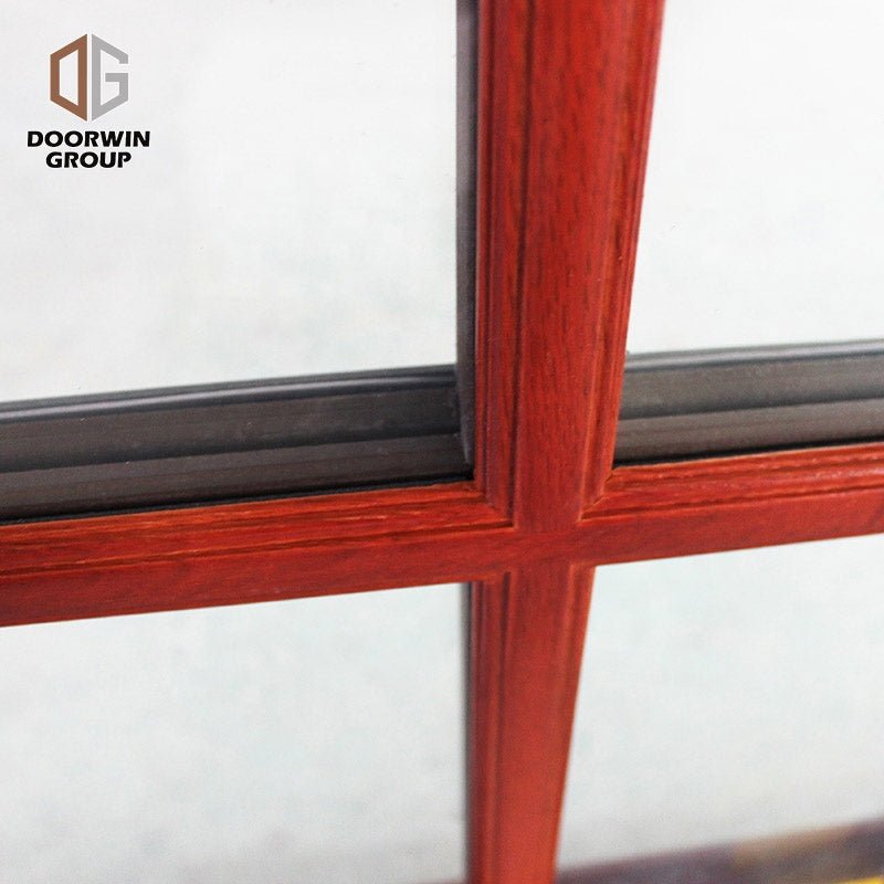 Latest window grill design aluminium wood frame fixed panel window by Doorwin on Alibaba - Doorwin Group Windows & Doors
