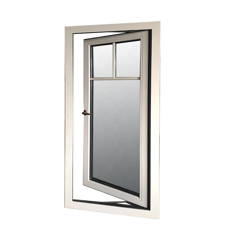 LAX Los Angeles oak wood frame with exterior aluminum cladding double glass windows - Doorwin Group Windows & Doors