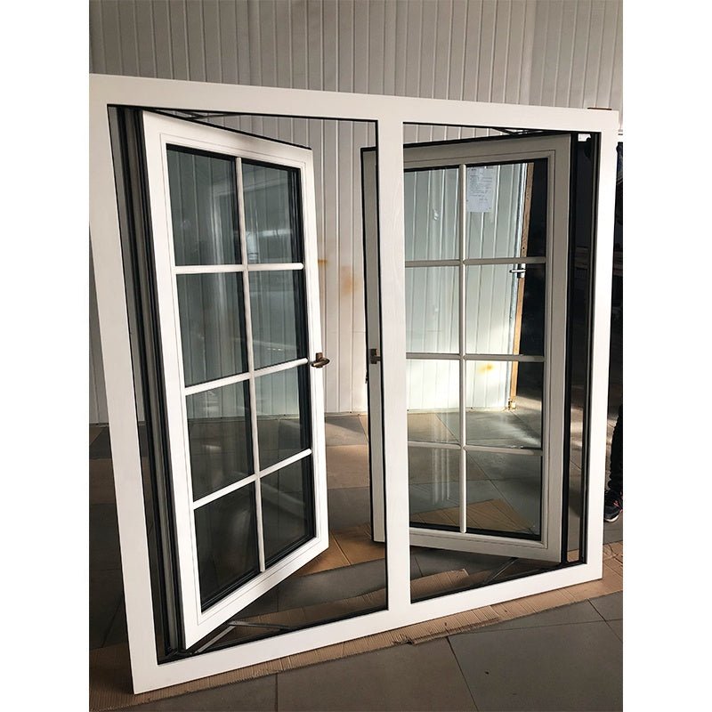 LAX Los Angeles oak wood frame with exterior aluminum cladding double glass windows — product image 1