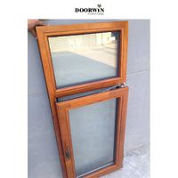 Made in China Latest Design Inside Open Aluminum Clad Wood 3 Glass Solid Wooden Tilt And Turn Casement Windows — thumbnail 4