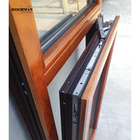 Made in China Latest Design Inside Open Aluminum Clad Wood 3 Glass Solid Wooden Tilt And Turn Casement Windows — thumbnail 3