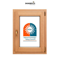 Made in China Latest Design NFRC Inside Open Aluminum Clad Wood 3 Glass Solid Wooden Tilt And Turn Casement Windows Imagination Series — thumbnail 1