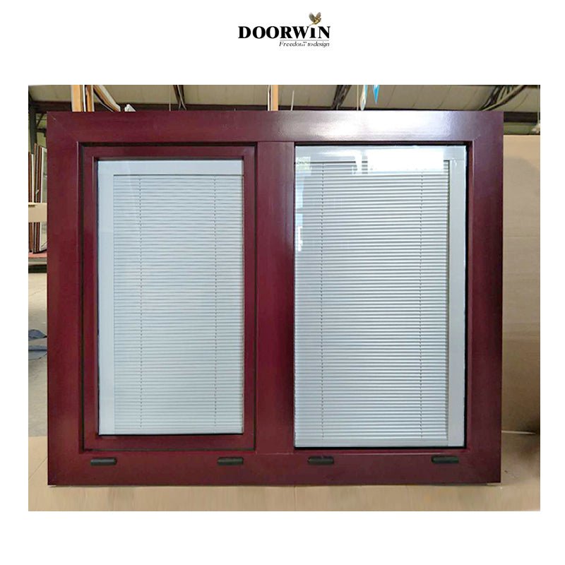 Made in China Latest Design NFRC Inside Open Aluminum Clad Wood 3 Glass Solid Wooden Tilt And Turn Casement Windows Imagination Series — product image 4