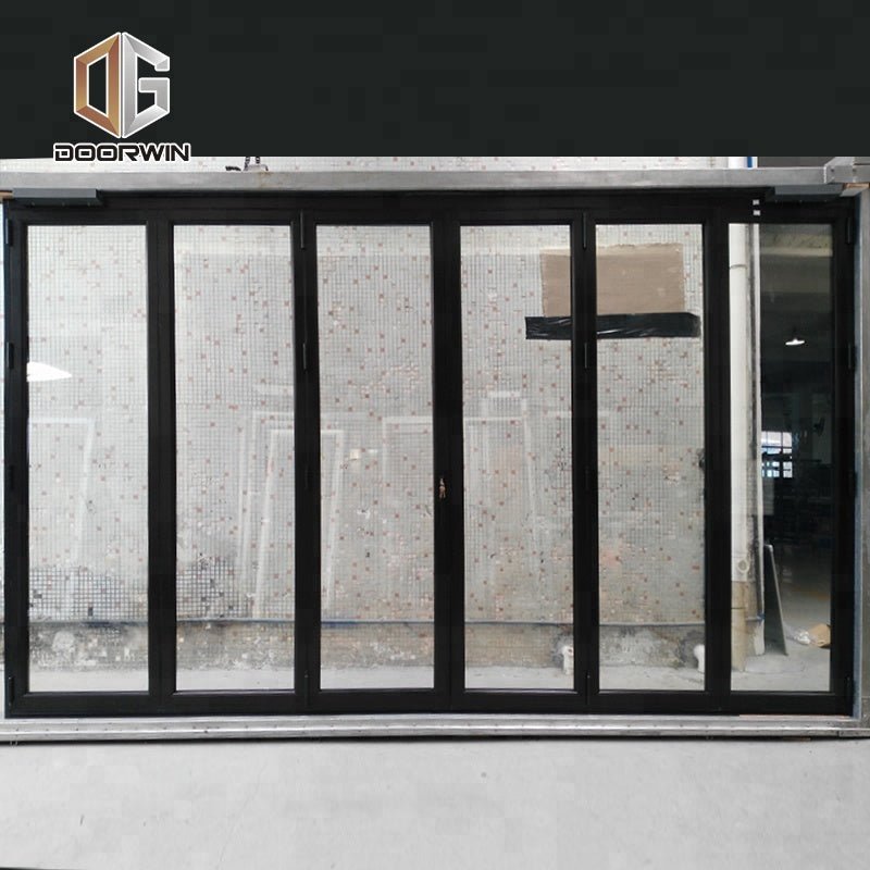 Metal accordion doors aluminium alloy interior glass door low-e casement with side-light by Doorwin on Alibaba — product image 2