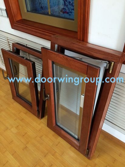 Middle East Solid Wood Aluminium Window, Durable Casement Inward Opening Casement Tilt & Turn Window - China Aluminium Window, Wood Window — product image 0