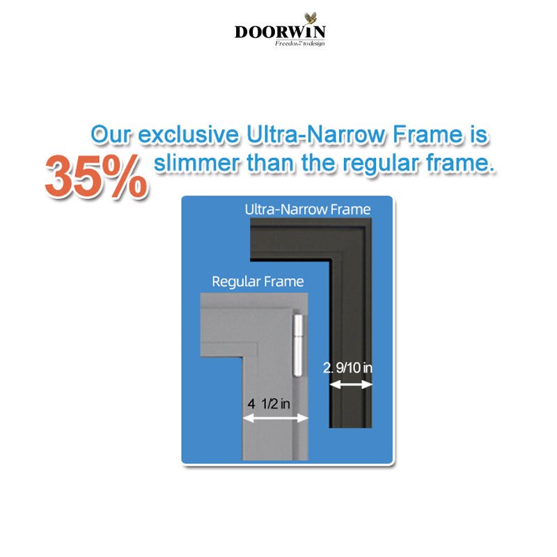 MINIMALISM SERIES Window Ultra double glass aluminum alloy line fixed slimline window slim profile aluminium windows — product image 5