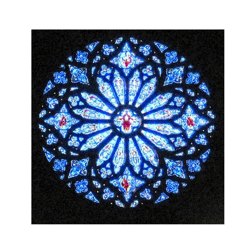 Mission style stained glass windows miniature churchby Doorwin - Doorwin Group Windows & Doors