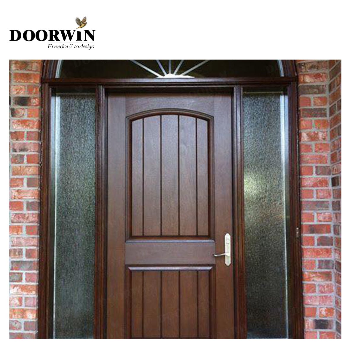 Modern design DOORWIN Wood panel door design interior doors polish by Doorwin — product image 3