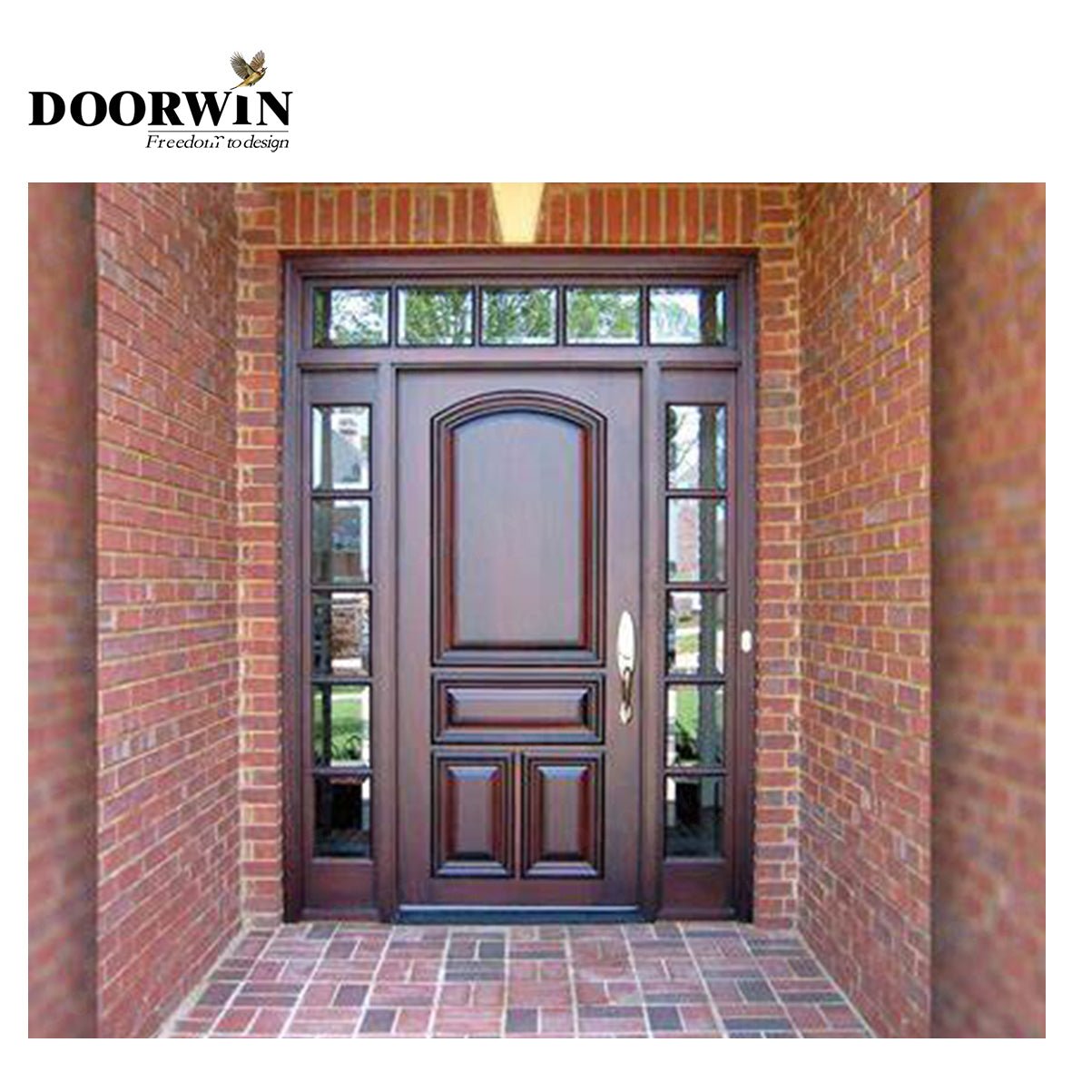 Modern design DOORWIN Wood panel door design interior doors polish by Doorwin — product image 2