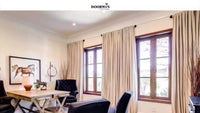 Modern Designs French Models Dimensions Solid Wooden Arch Teak Wood Aluminium-Wood Clad casement Windows — thumbnail 1