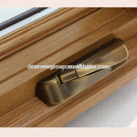 Modern grille design with Low air leakage rate performance powder coated aluminium clad wood out-swing crank handle windowby Doorwin — thumbnail 6