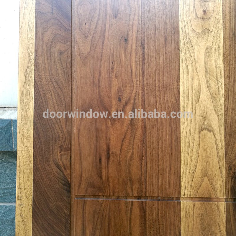 Modern new product design black walnut interior house door with 4 panels by Doorwin — product image 5